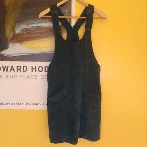 Modcloth teal/green corduroy jumper